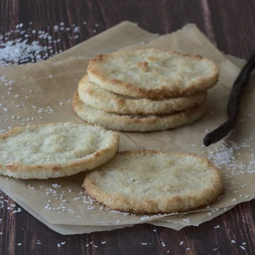 Tuiles noix de coco et vanille