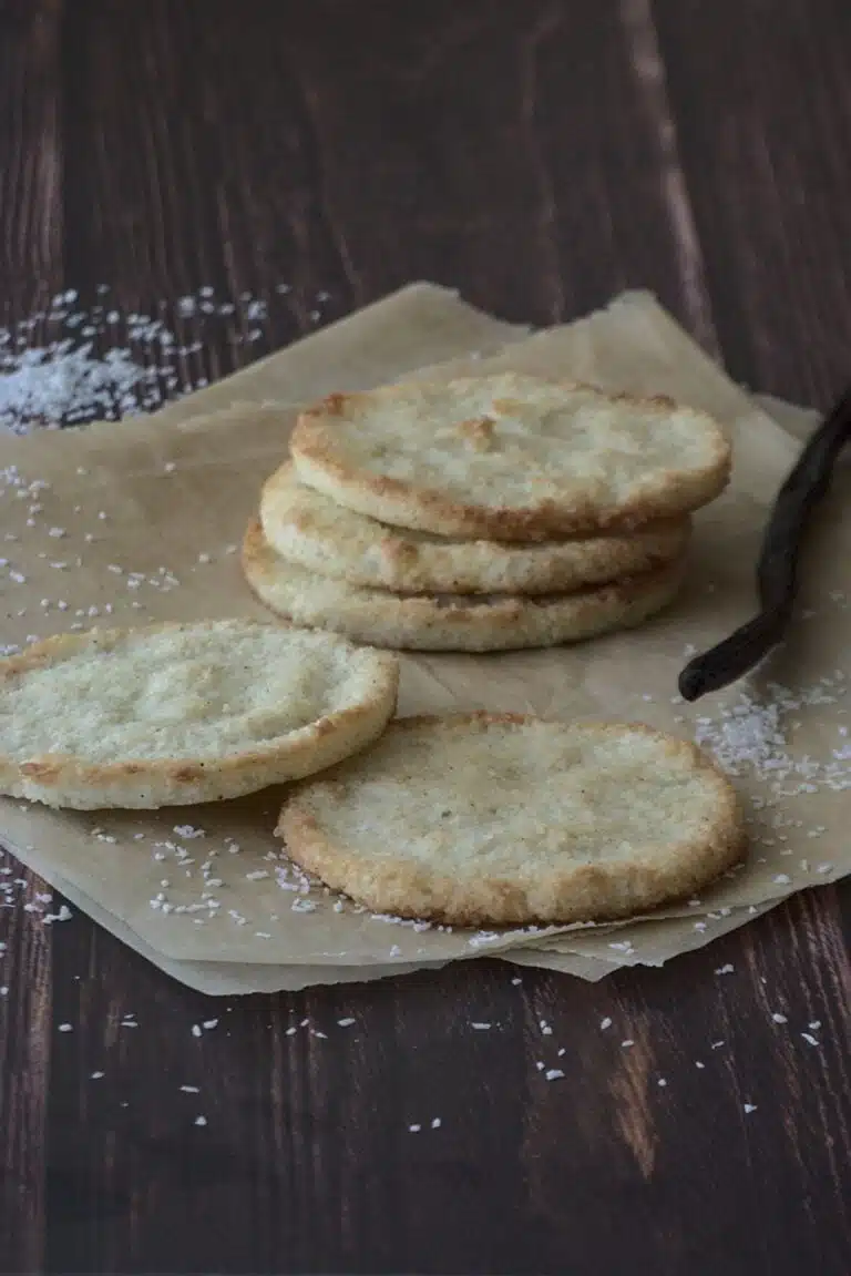 Tuiles noix de coco et vanille