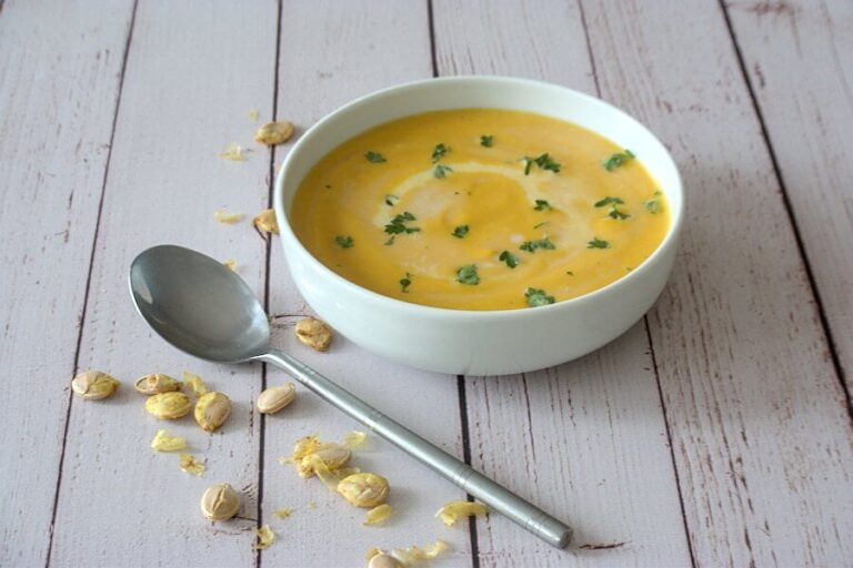 Velouté de potimarron au lait de coco : Recette IG Bas et Low Carb