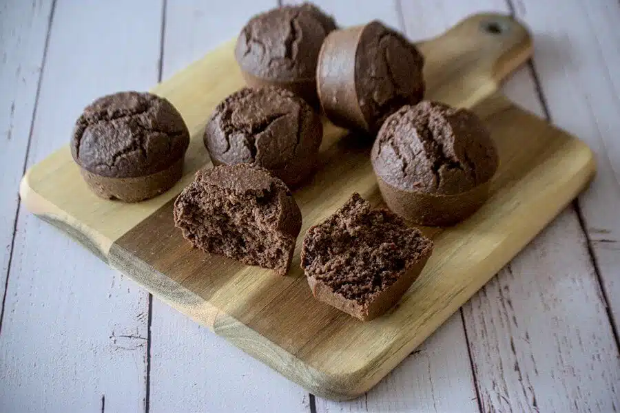 Muffins chocolat et avoine IG bas et Low Carb