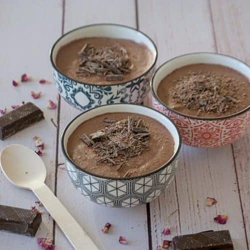 Mousses au chocolat IG Bas à l'Aquafaba