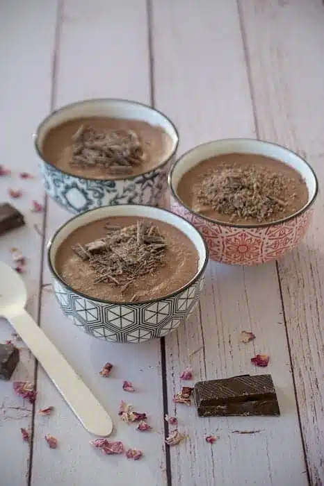 Mousses au chocolat IG Bas à l'Aquafaba