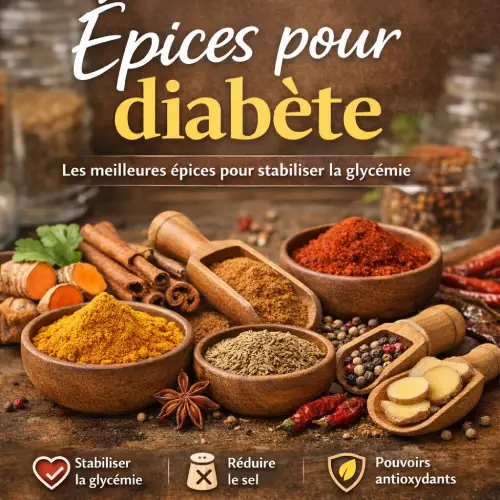 Épices pour diabète cannelle curcuma gingembre paprika cumin glycémie