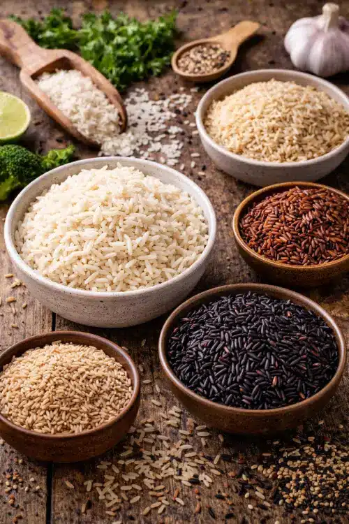 Riz IG bas : quel riz choisir pour éviter les pics de glycémie ? Différents types de riz ig bas, basmati, complet, rouge et noir et leur indice glycémique