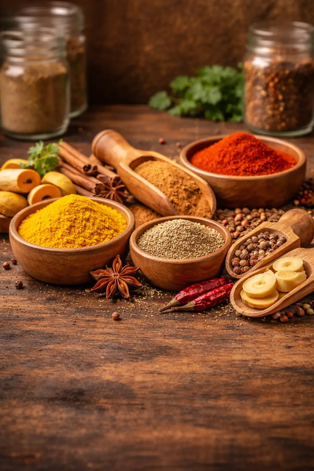 Épices pour diabète cannelle curcuma gingembre cumin paprika alimentation IG bas