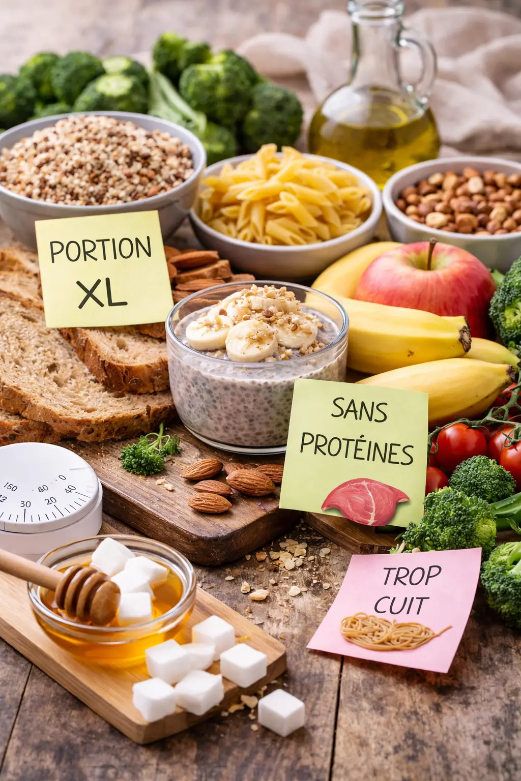Erreurs IG bas alimentation diabète portions cuisson protéines