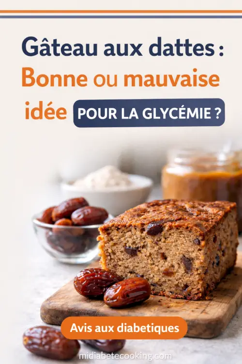 Remplacer le sucre dans les gâteaux : l’astuce à la mode… mais est-elle vraiment adaptée au diabète ? Gâteau aux dattes bonne ou mauvaise idée pour la glycémie chez les diabétiques pour remplacer le sucre