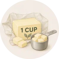 Image représentant la conversion du beurre MiDiabeteCooking