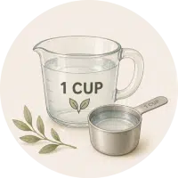 Image représentant la conversion de l'eau MiDiabeteCooking
