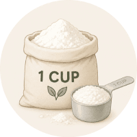 Image représentant la conversion de la farine MiDiabeteCooking