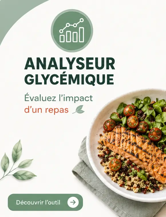 Recettes de cuisine IG bas pour Diabète Type 2 : recettes simples et gourmandes Analyseur glycémique permettant d'évaluer l'impact d'un repas sur la glycémie pour les personnes atteintes de diabète de type 2.